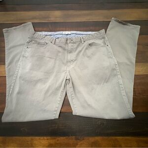 Peter Millar Ultimate Sateen 5-Pocket Pants Men’s Size 38x32 Gray Performance